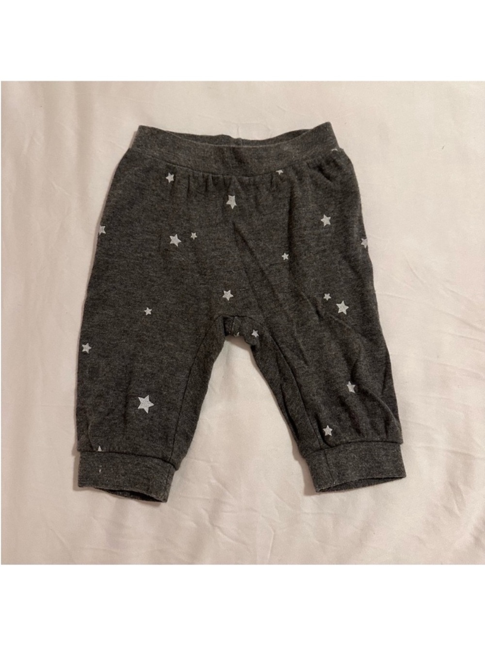 Gray Baby Star Print Pants